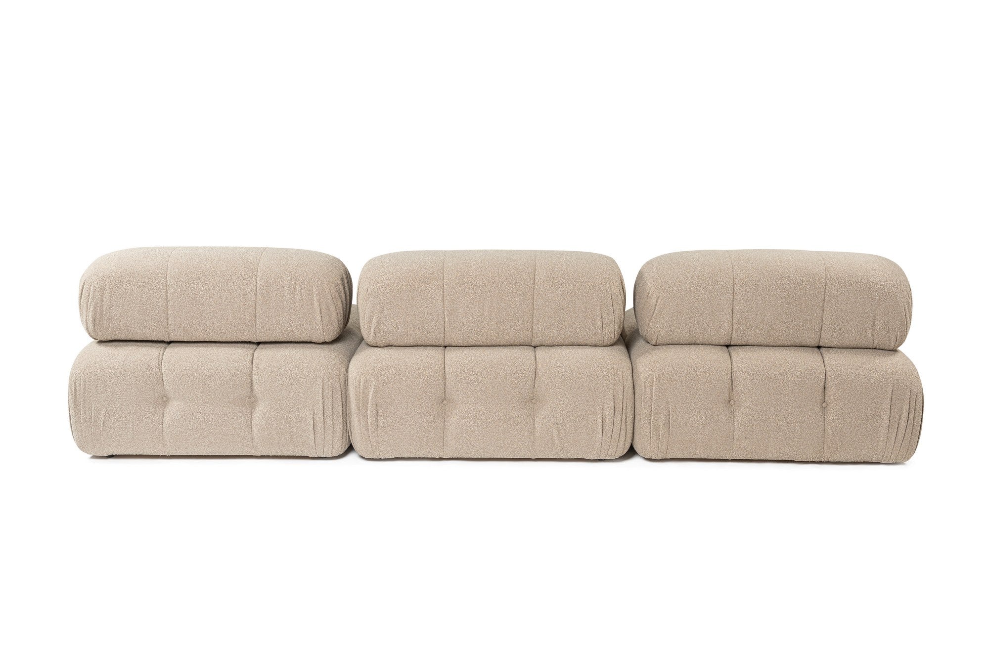 Doblo 3-sits med puff ( L1-O1-1R-Pouffe) - Persika Hörnssoffa