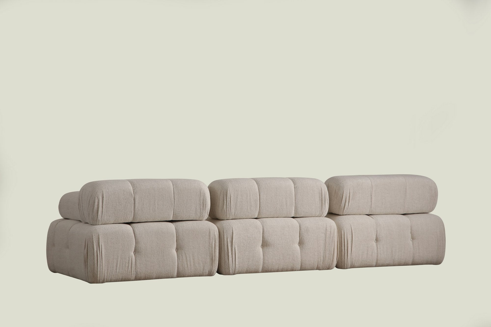 Doblo 3 Sits ( L1-O1-1R) - Cream Bouclette 3-Sits Soffa