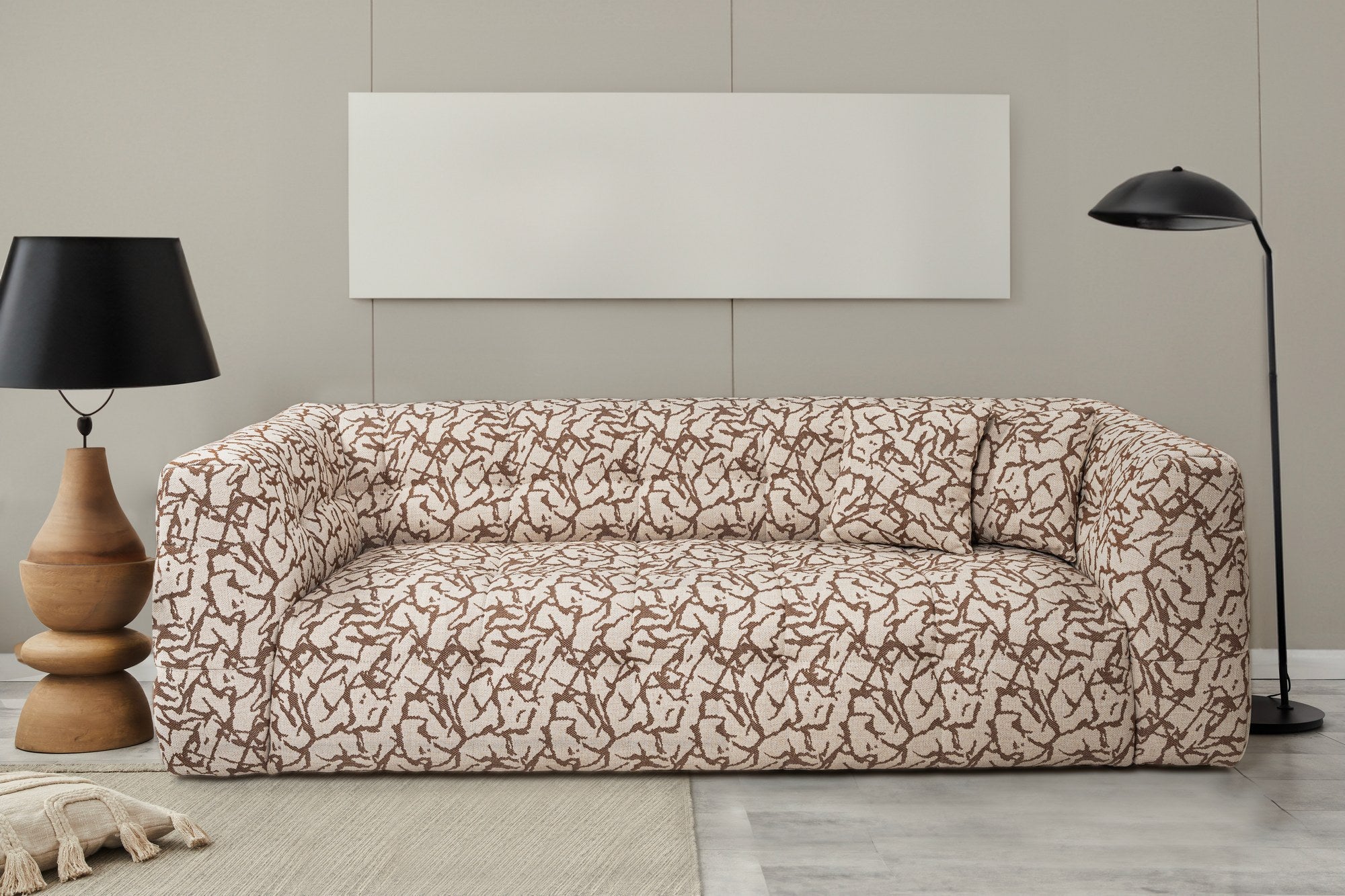 Cady - Tan 3-Sits Soffa