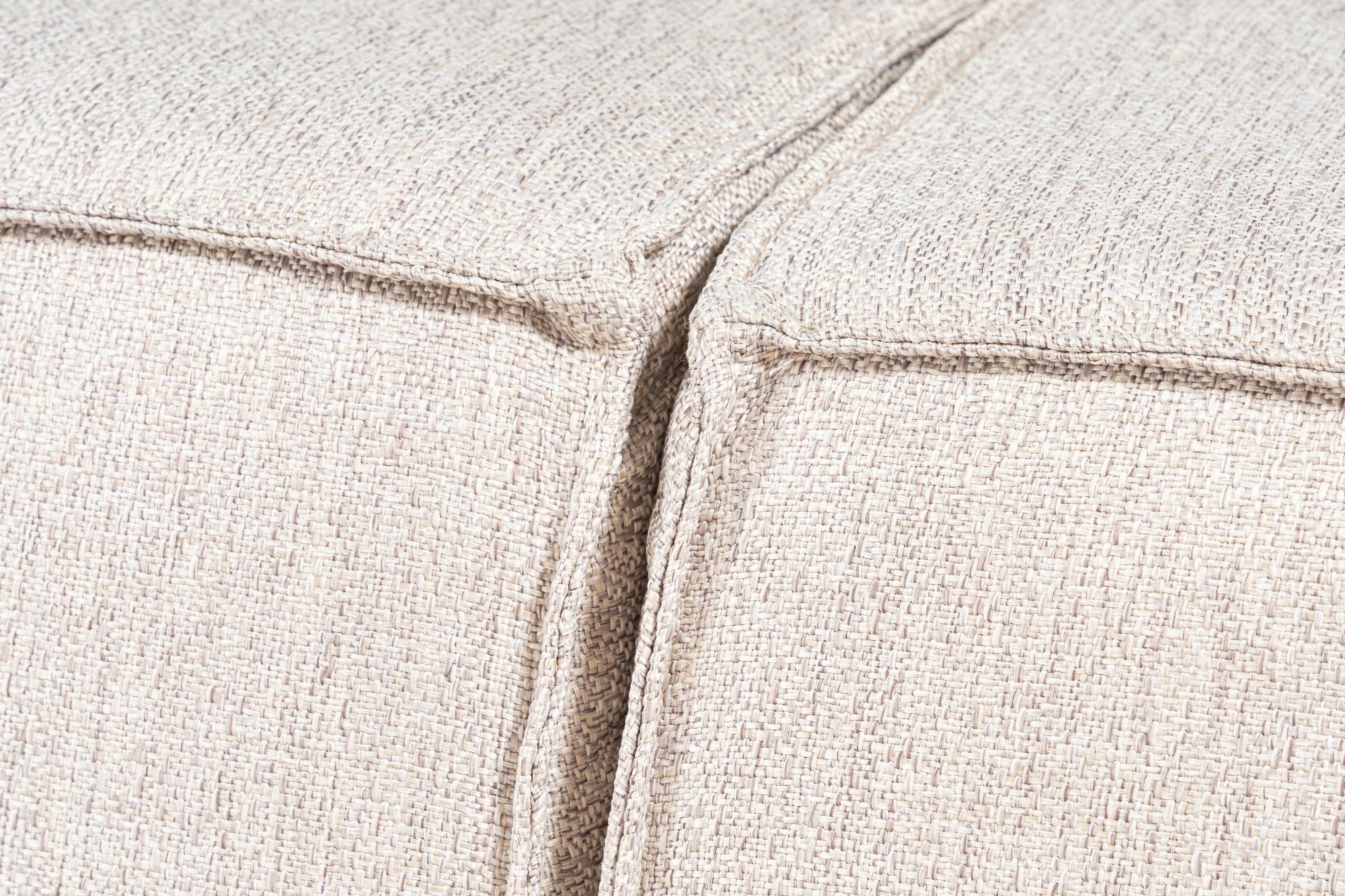 Lora (L1-O1-1R-POUFFE ) - Ljusbrun Hörnssoffa
