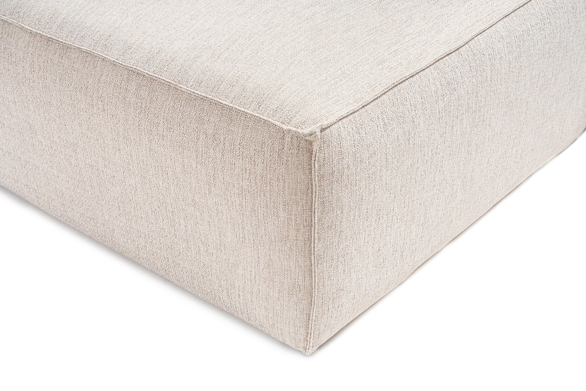 Lora (L1-O1-1R-POUFFE ) - Ljusbrun Hörnssoffa
