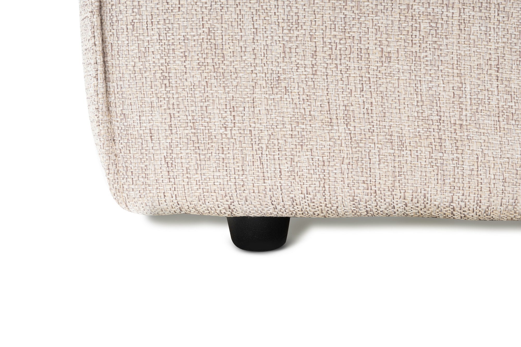 Lora (L1-O1-1R-POUFFE ) - Ljusbrun Hörnssoffa