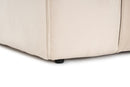 Lora (L1-O1-1R-POUFFE ) - Grädd Hörnssoffa