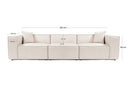 Lora 3 Seater - Ljusbrun 3-sitssoffa