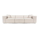 Lora 3 Seater - Ljusbrun 3-sitssoffa