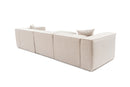 Lora 3 Seater - Ljusbrun 3-sitssoffa