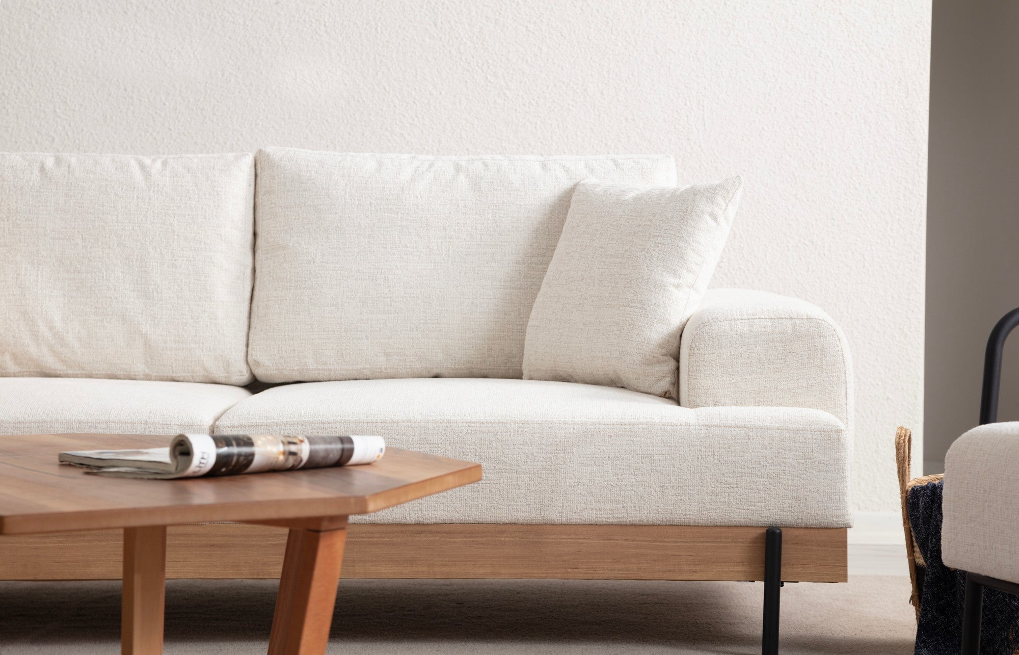 Eti Ek 3 Sits - Vit 3-Sits Soffa