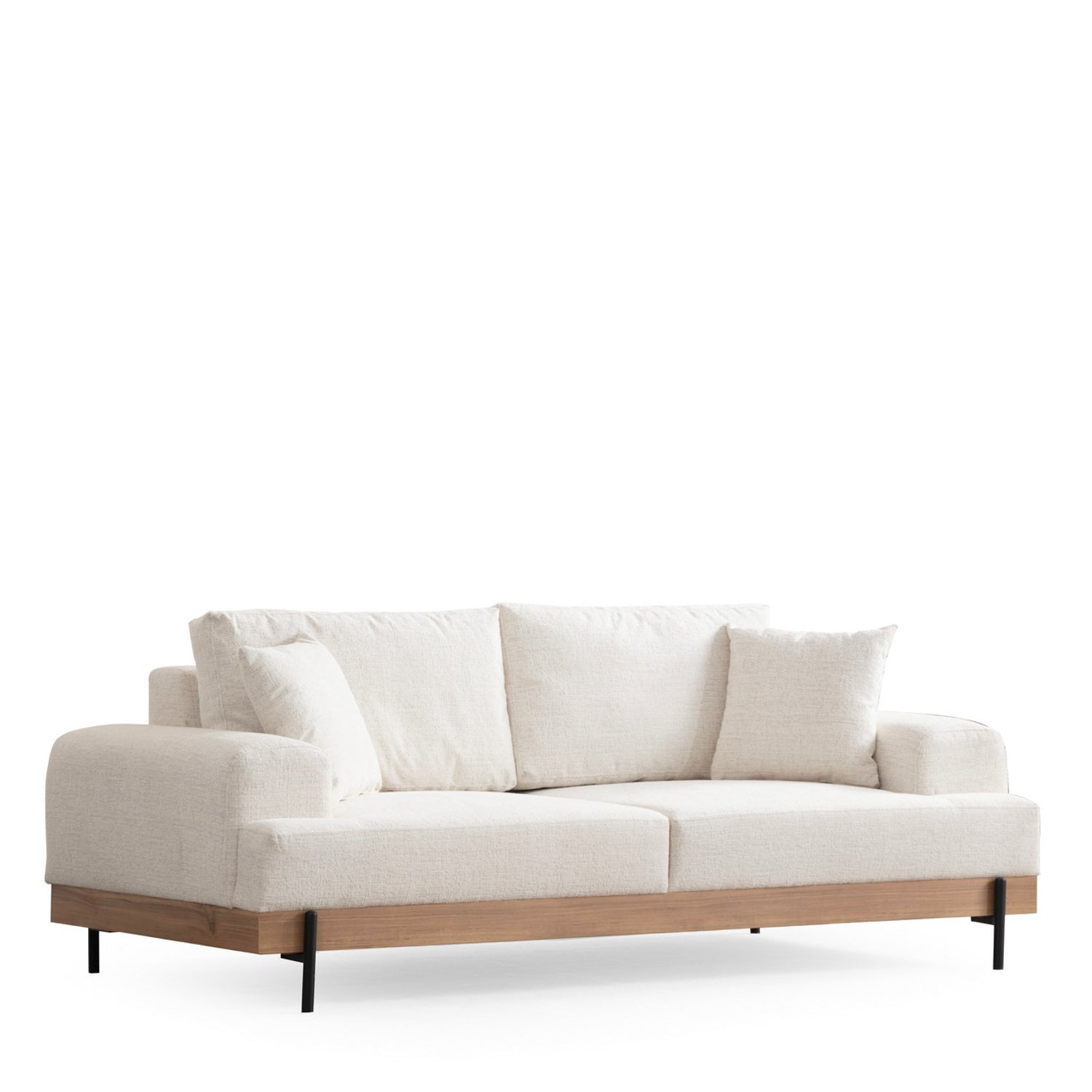 Eti Ek 3 Sits - Vit 3-Sits Soffa