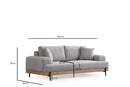 Eti Ek 3 Sits -Grå 3-Sits Soffa