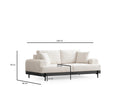 Eti Svart 3 Sits - Vit 3-Sits Soffa
