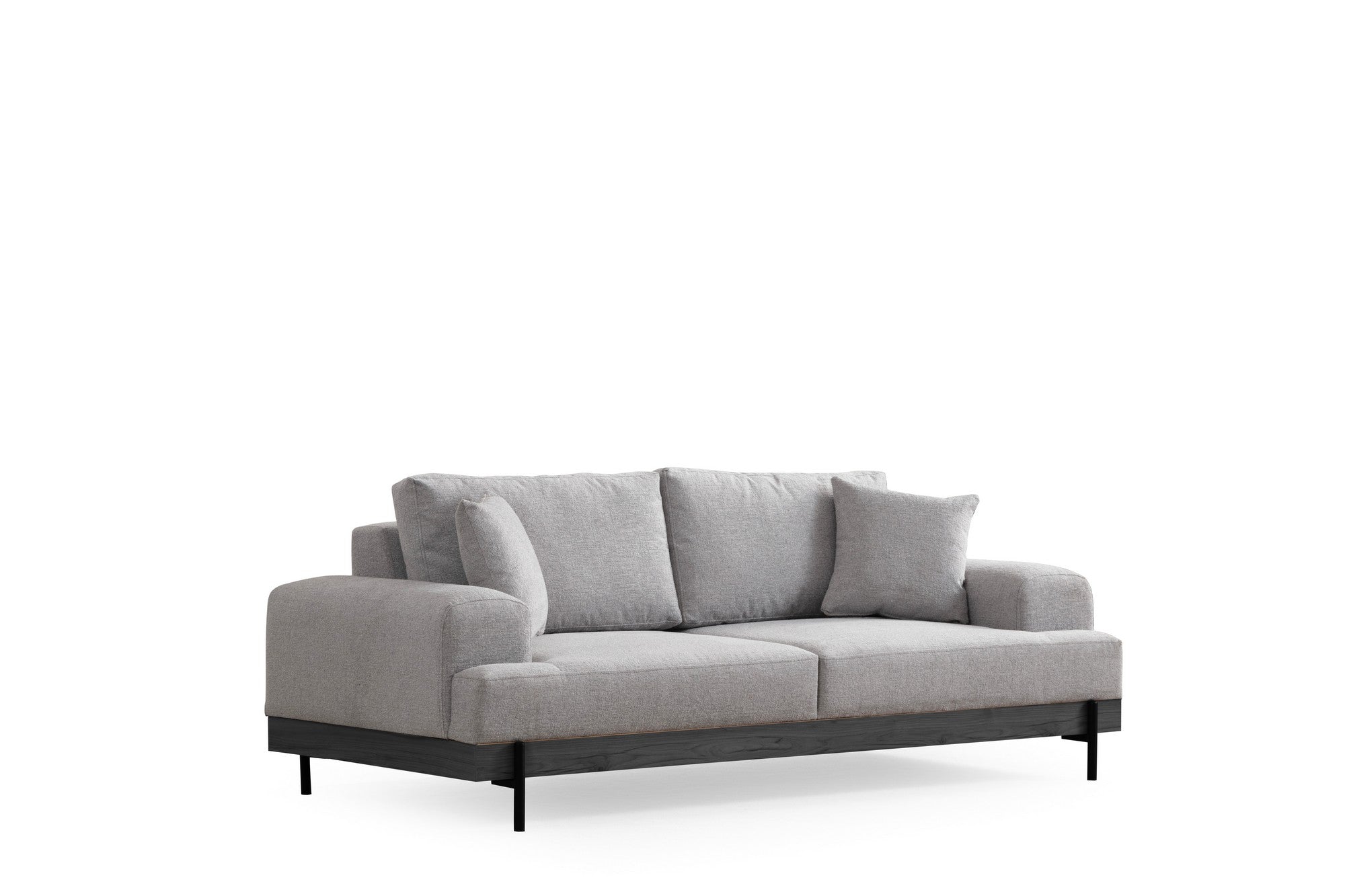 Eti Svart 3 Sits - Grå 3-Sits Soffa