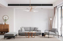Eti Svart 3 Sits - Grå 3-Sits Soffa