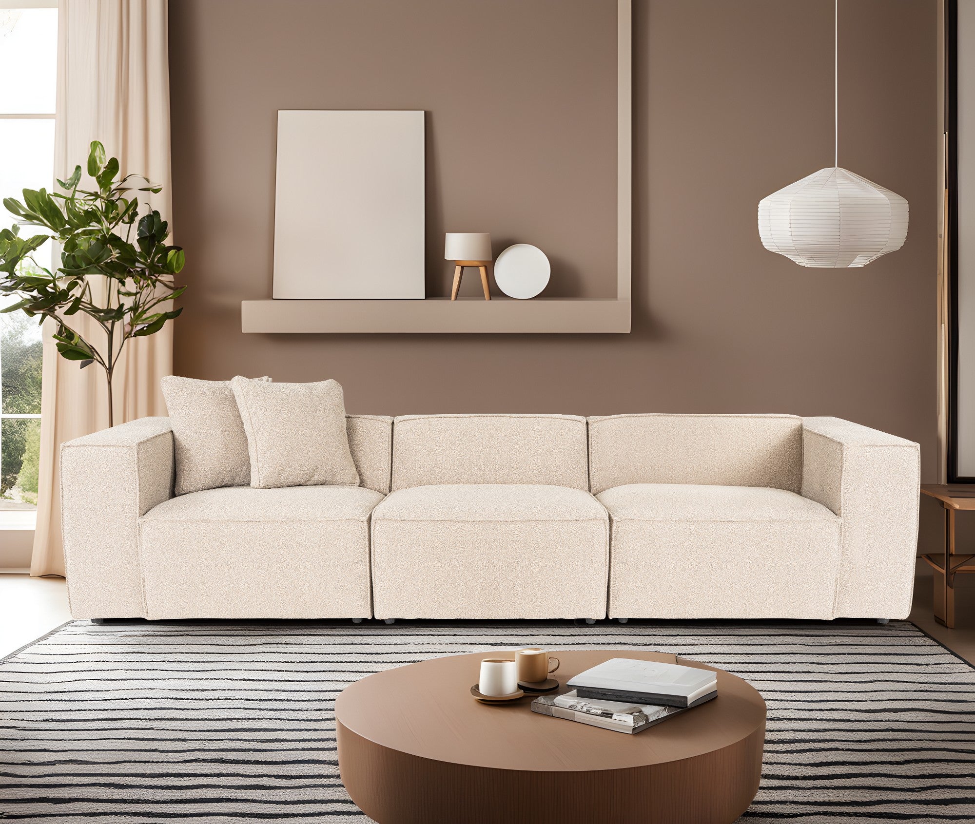 Lora 3 Seater - Persika 3-sitssoffa
