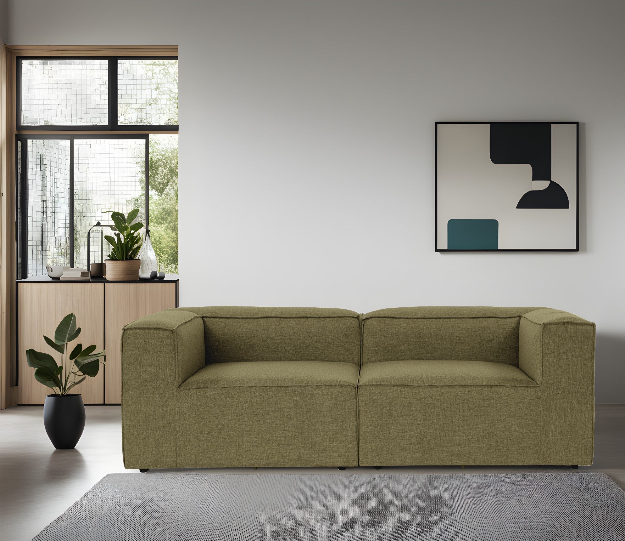 Fora 2 Sits - Grön 2-Sits Soffa