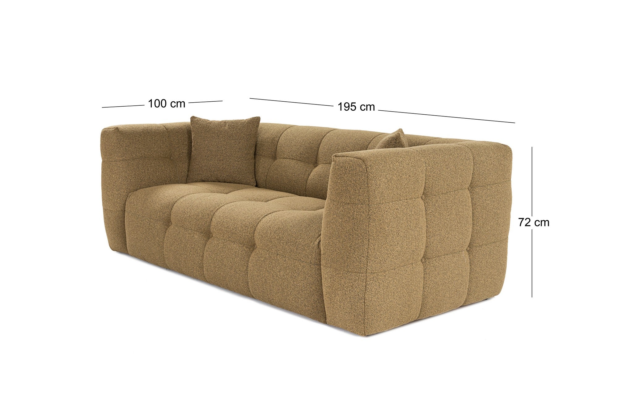 Cady 2 - Khaki 2-Sitssoffa