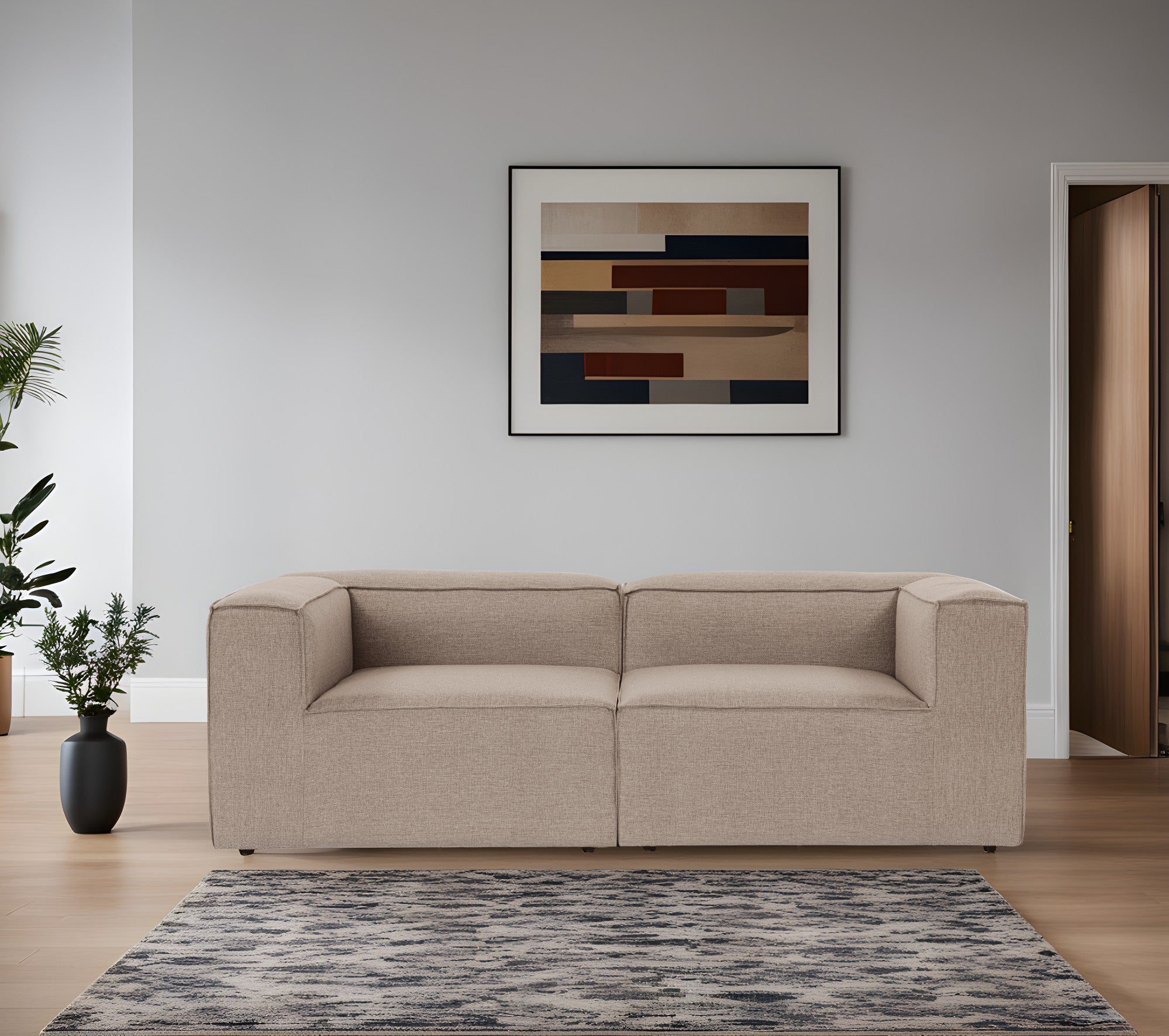Fora 2 Sits - Brun 2-Sits Soffa