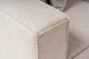 Sora (L1-O1-O1-1R-POUFFE ) - Sandbeige Hörnsoffa