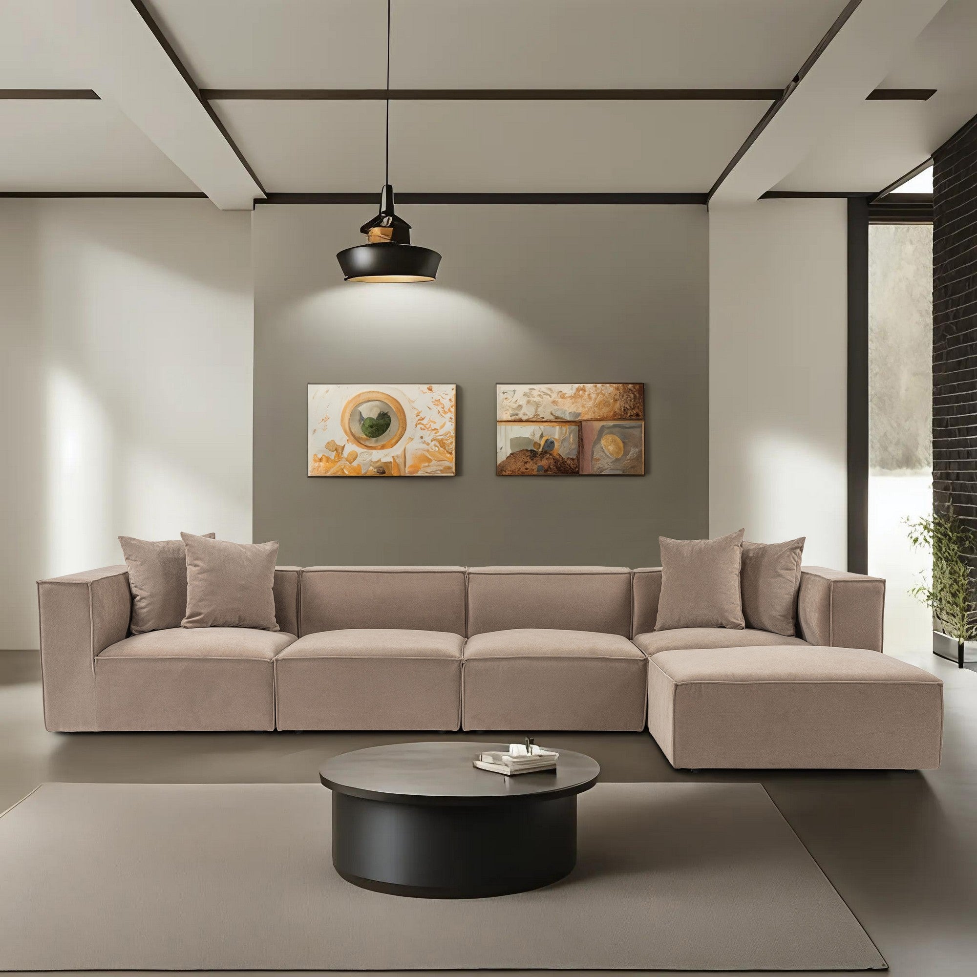 Sora (L1-O1-O1-1R-POUFFE ) - Kaffe Hörnsoffa