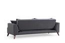 Buhara 3 Sits - Mörkgrå 3-Sits Soffa