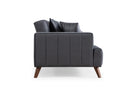 Buhara 3 Sits - Mörkgrå 3-Sits Soffa