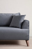 Buhara 3 Sits - Mörkgrå 3-Sits Soffa