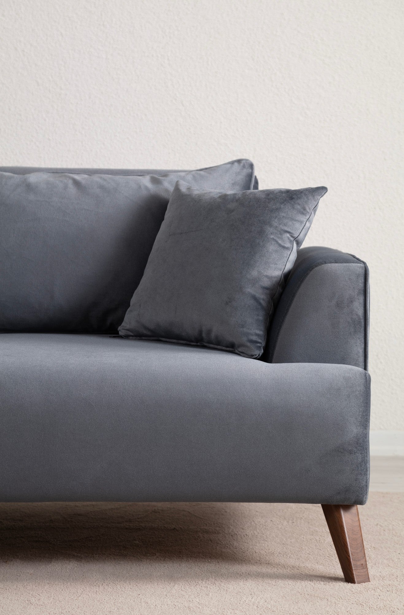 Buhara 3 Sits - Mörkgrå 3-Sits Soffa