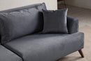 Buhara 3 Sits - Mörkgrå 3-Sits Soffa