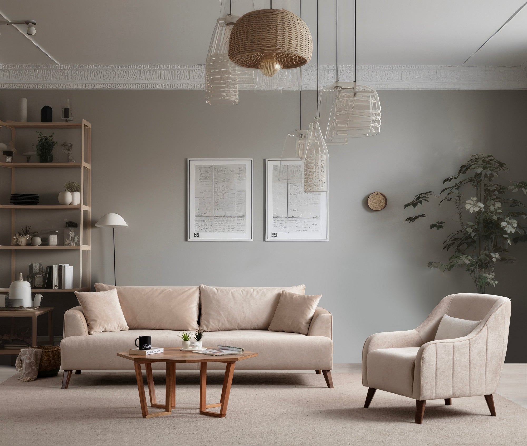 Buhara 3 Sits - Ecru 3-Sits Soffa