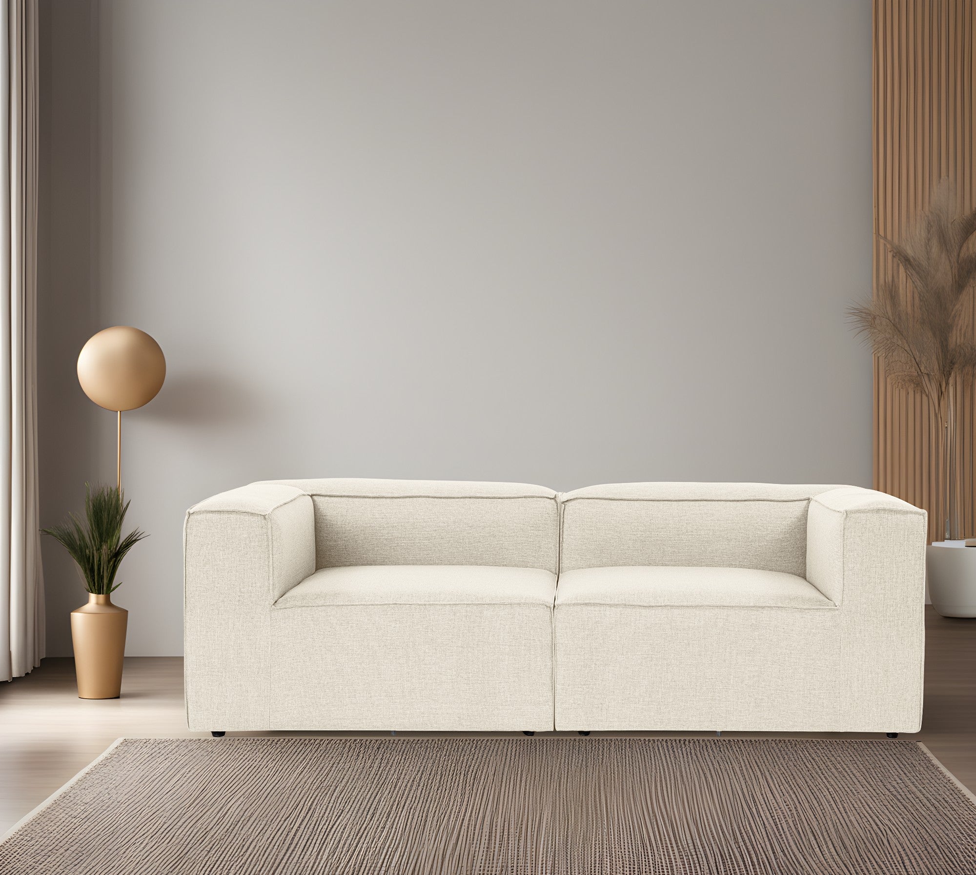 Fora 2 - Ecru 2-Sits Soffa
