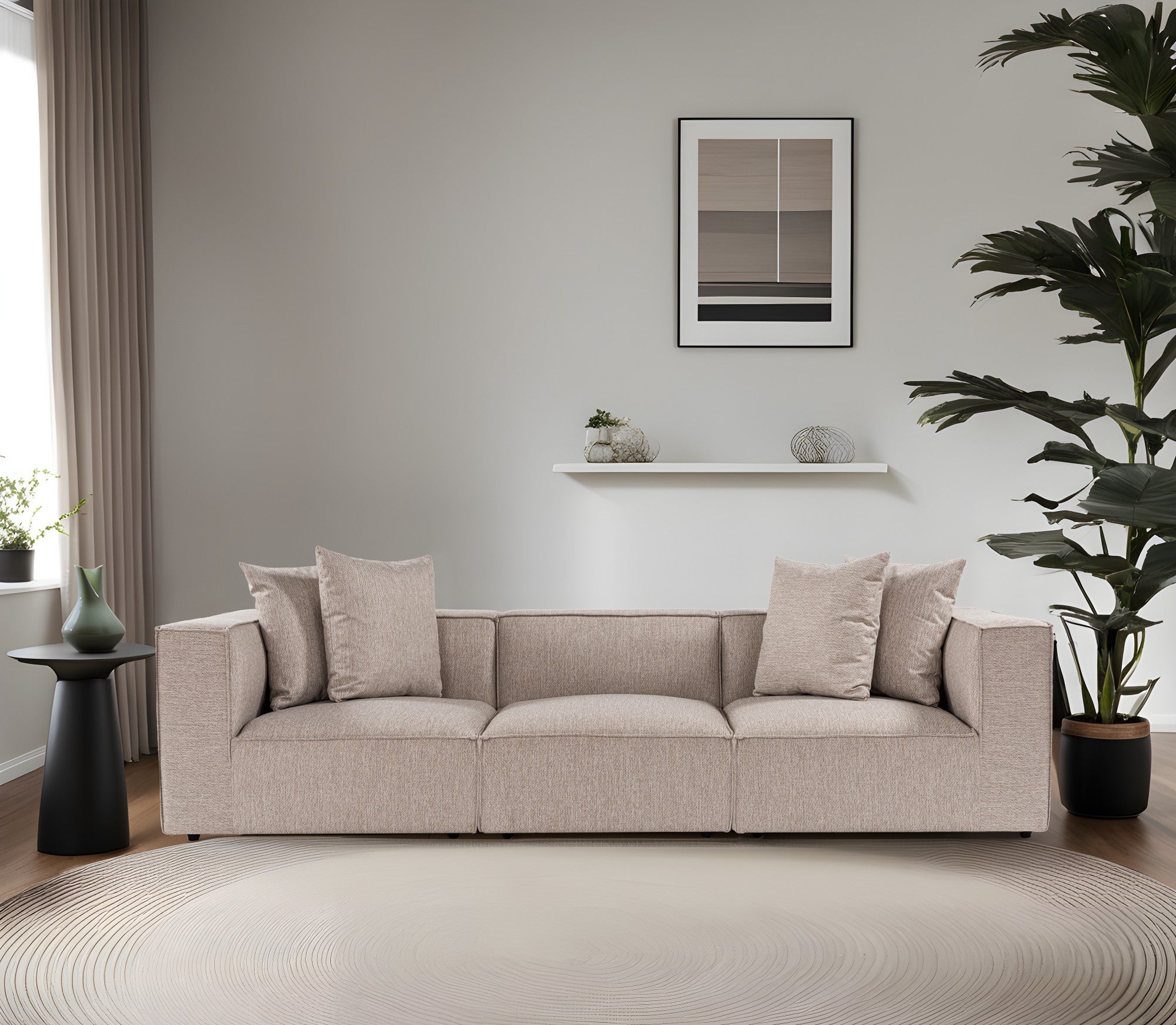 Sora 3 - Sand Beige 3-sitssoffa