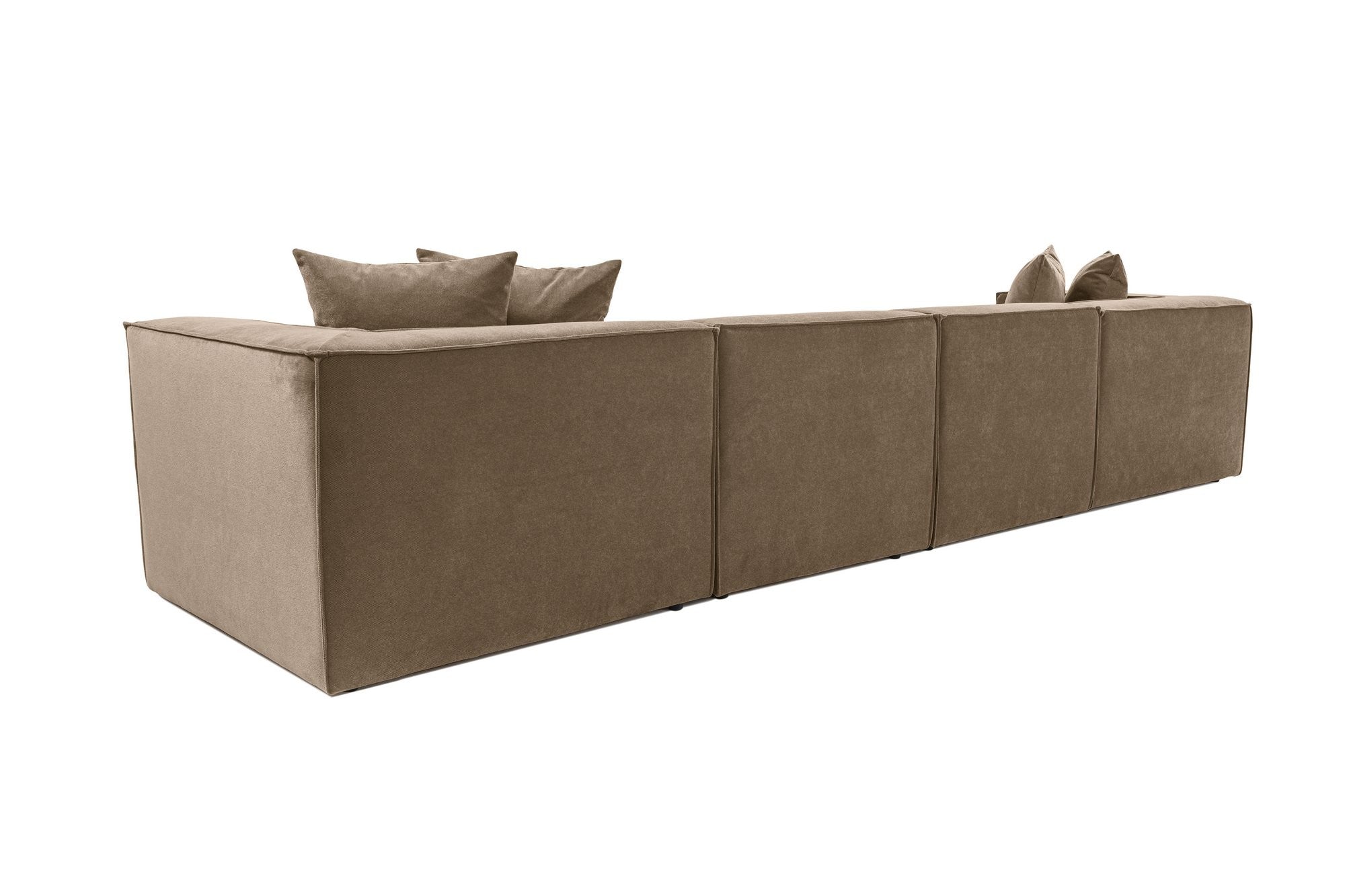Sora (L1-O1-O1-1R-POUFFE ) - Brun Hörnsoffa