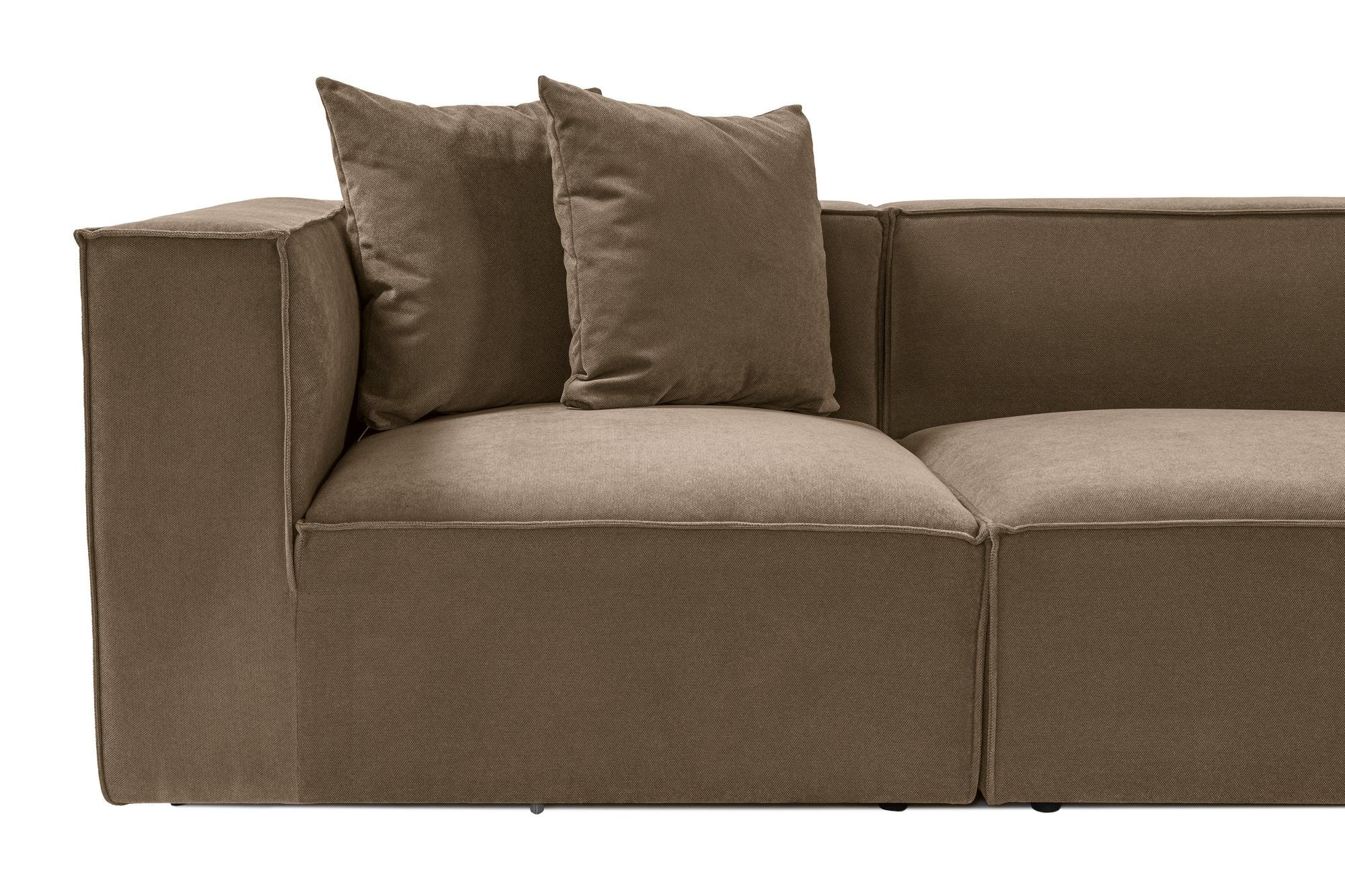 Sora (L1-O1-O1-1R-POUFFE ) - Brun Hörnsoffa