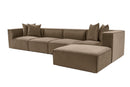 Sora (L1-O1-O1-1R-POUFFE ) - Brun Hörnsoffa