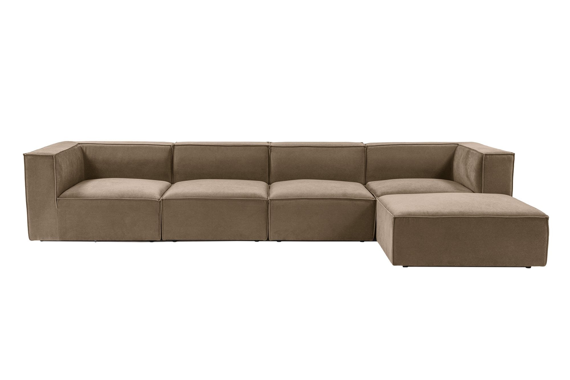Sora (L1-O1-O1-1R-POUFFE ) - Brun Hörnsoffa