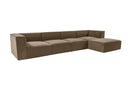 Sora (L1-O1-O1-1R-POUFFE ) - Brun Hörnsoffa