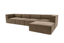 Sora (L1-O1-O1-1R-POUFFE ) - Brun Hörnsoffa