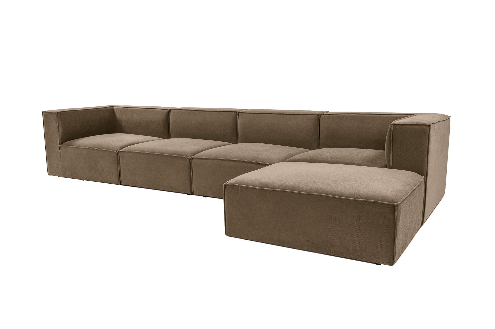 Sora (L1-O1-O1-1R-POUFFE ) - Brun Hörnsoffa