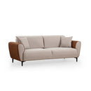 Aren - Beige, Kanel 3-sits Soffa-Bädd