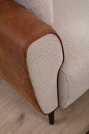 Aren - Beige, Kanel 3-sits Soffa-Bädd