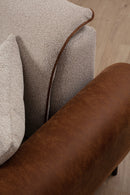 Aren - Beige, Kanel 3-sits Soffa-Bädd