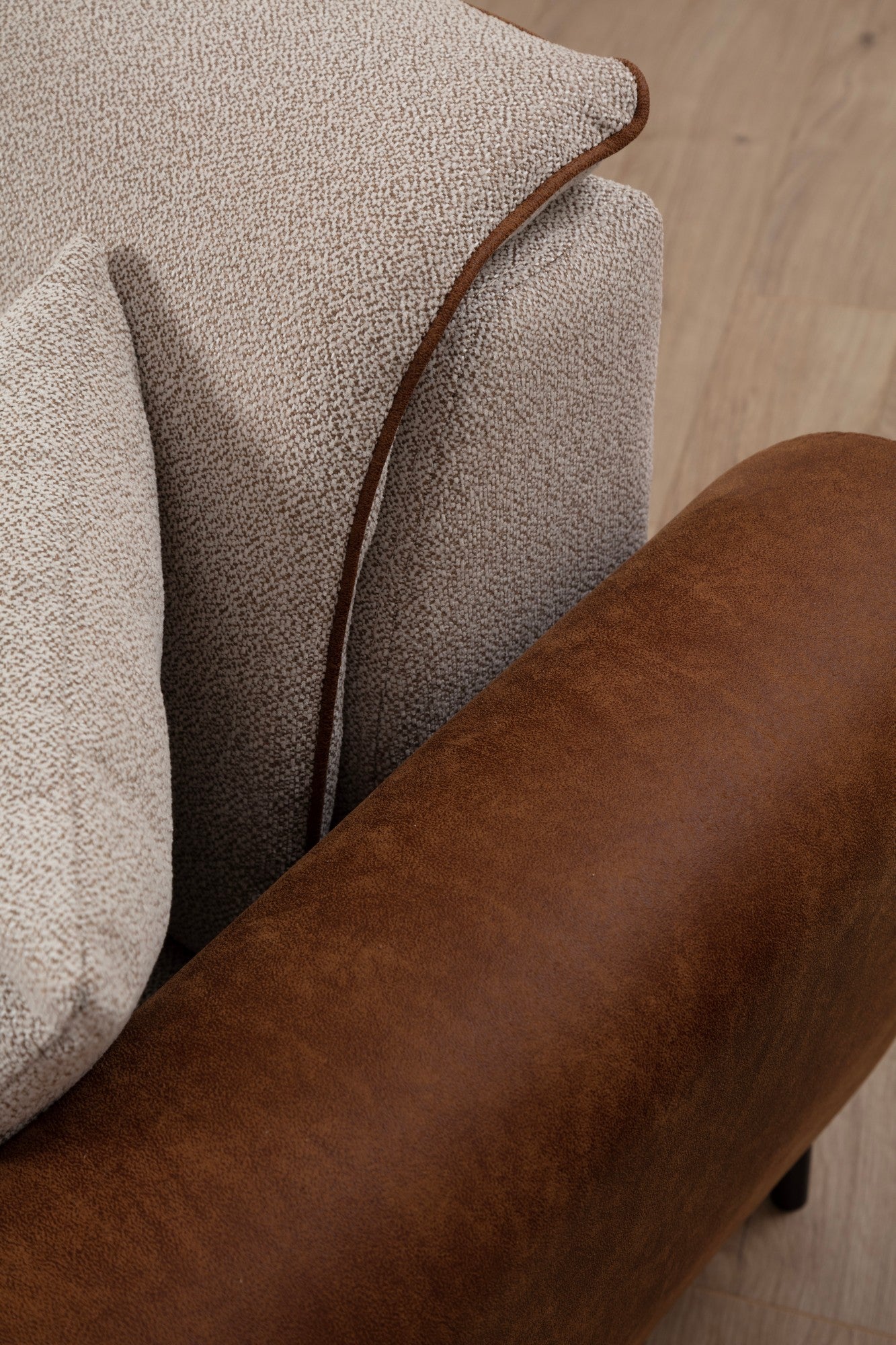 Aren - Beige, Kanel 3-sits Soffa-Bädd