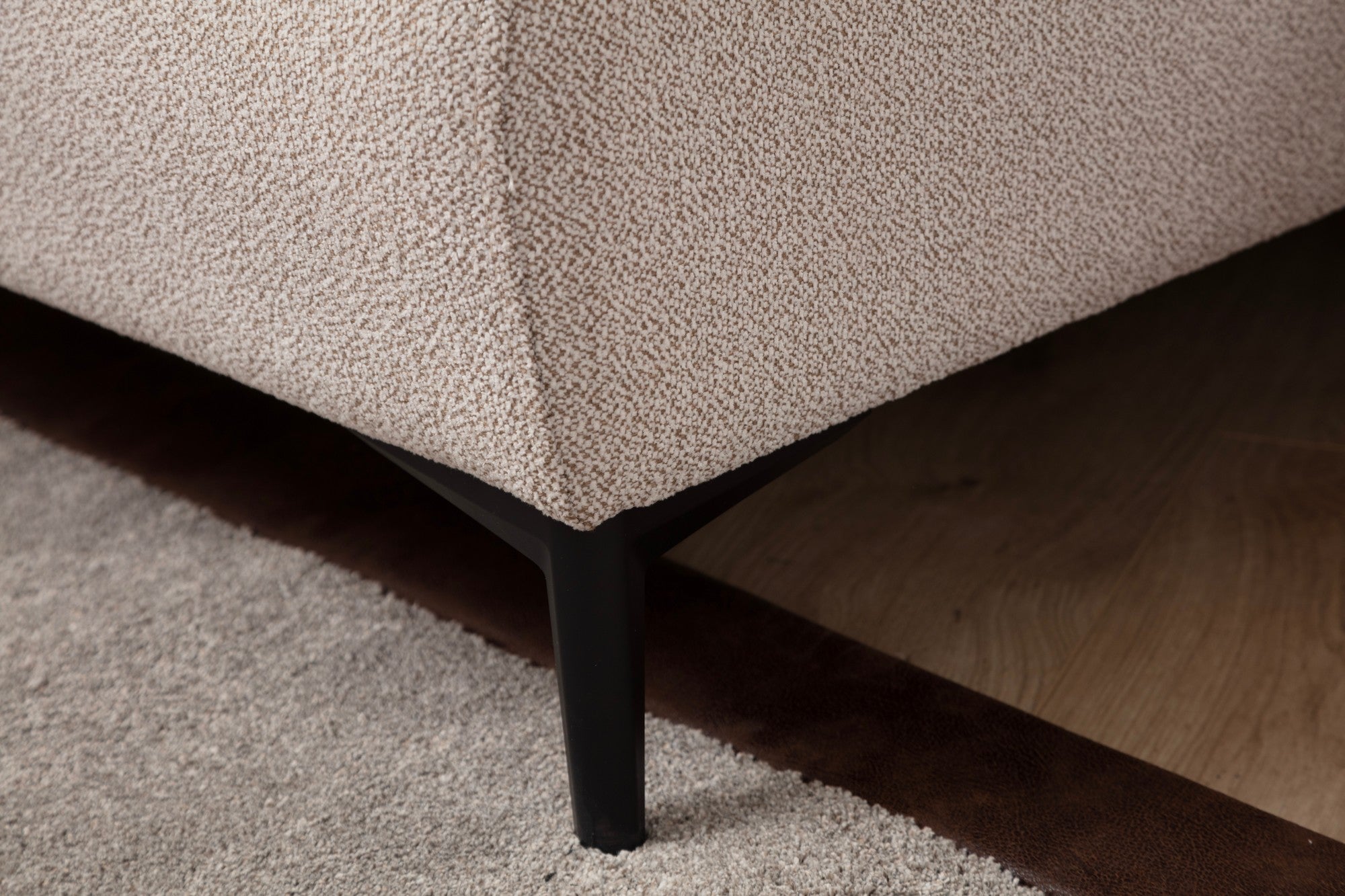 Aren - Beige, Kanel 3-sits Soffa-Bädd