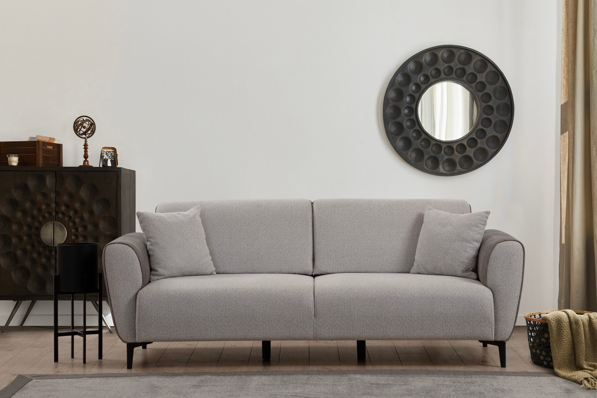 Aren - Grå 3-sits Soffa-Bädd