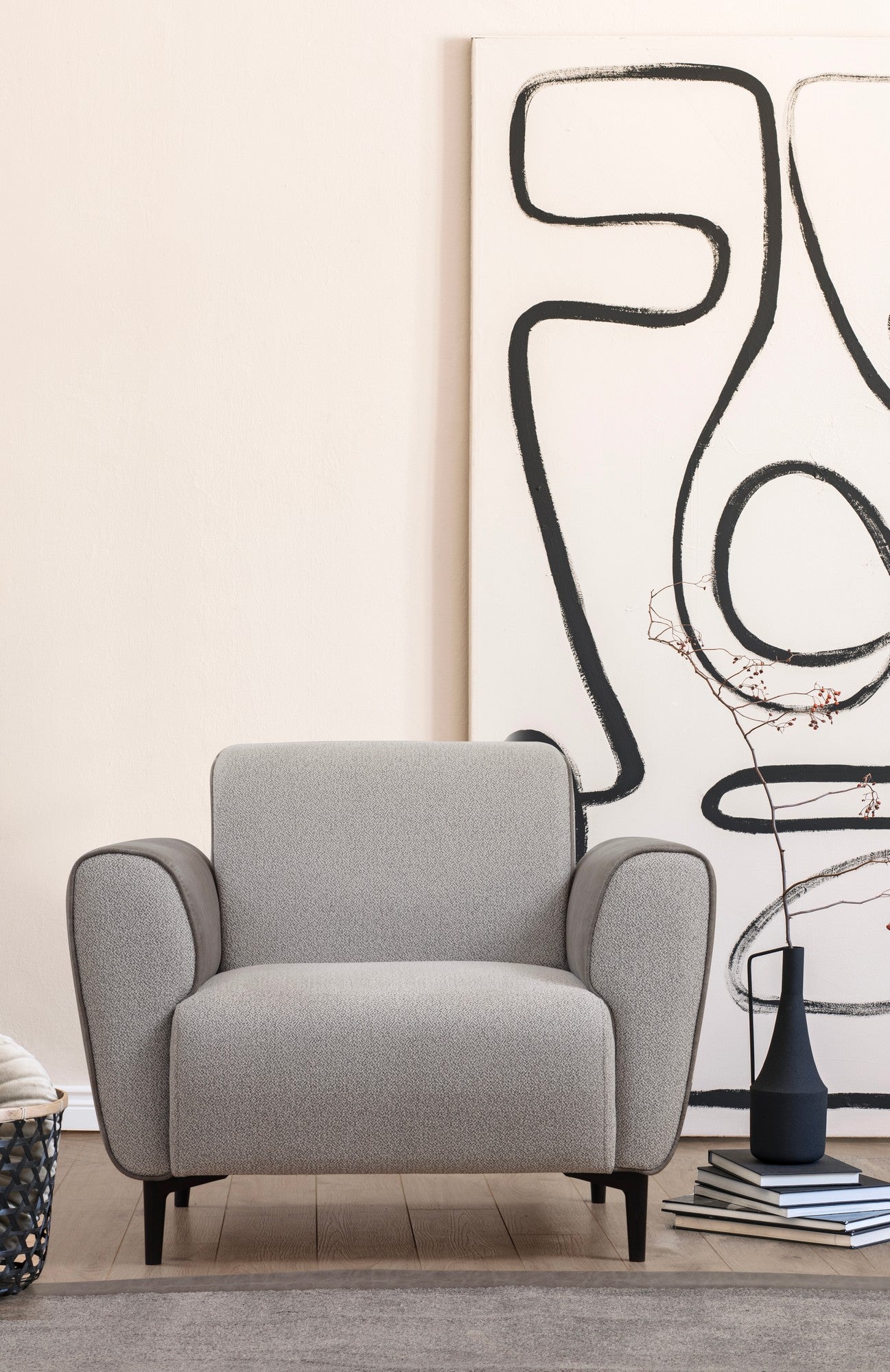 Aren - Grå 1-Sittsoffa
