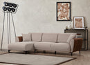 Aren Left - Beige, Kanel Hörnsoffa-säng
