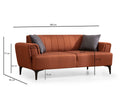 Hamlet - Tegelröd 2-Sits Soffa