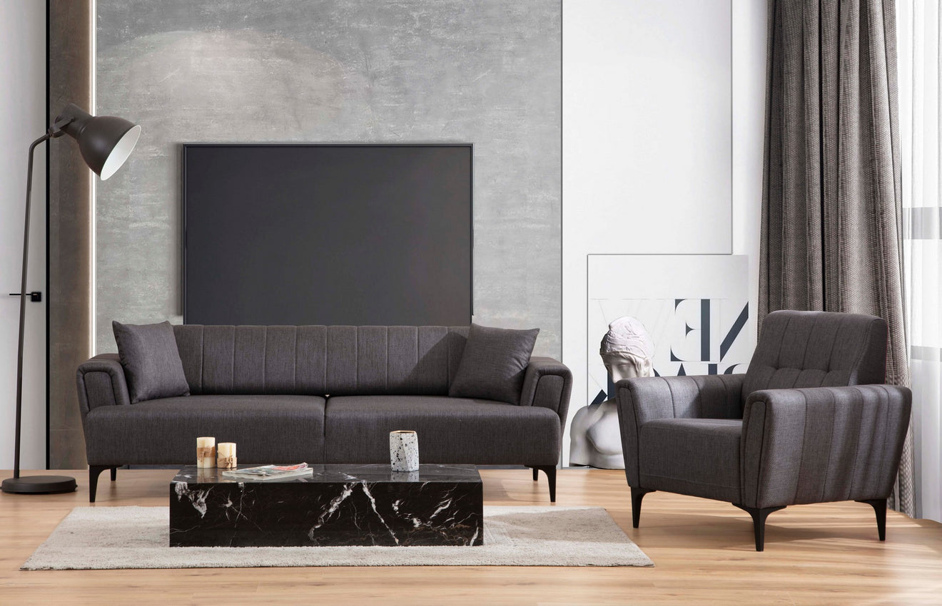 Hamlet - Mörkgrå 1-Seat Sofa