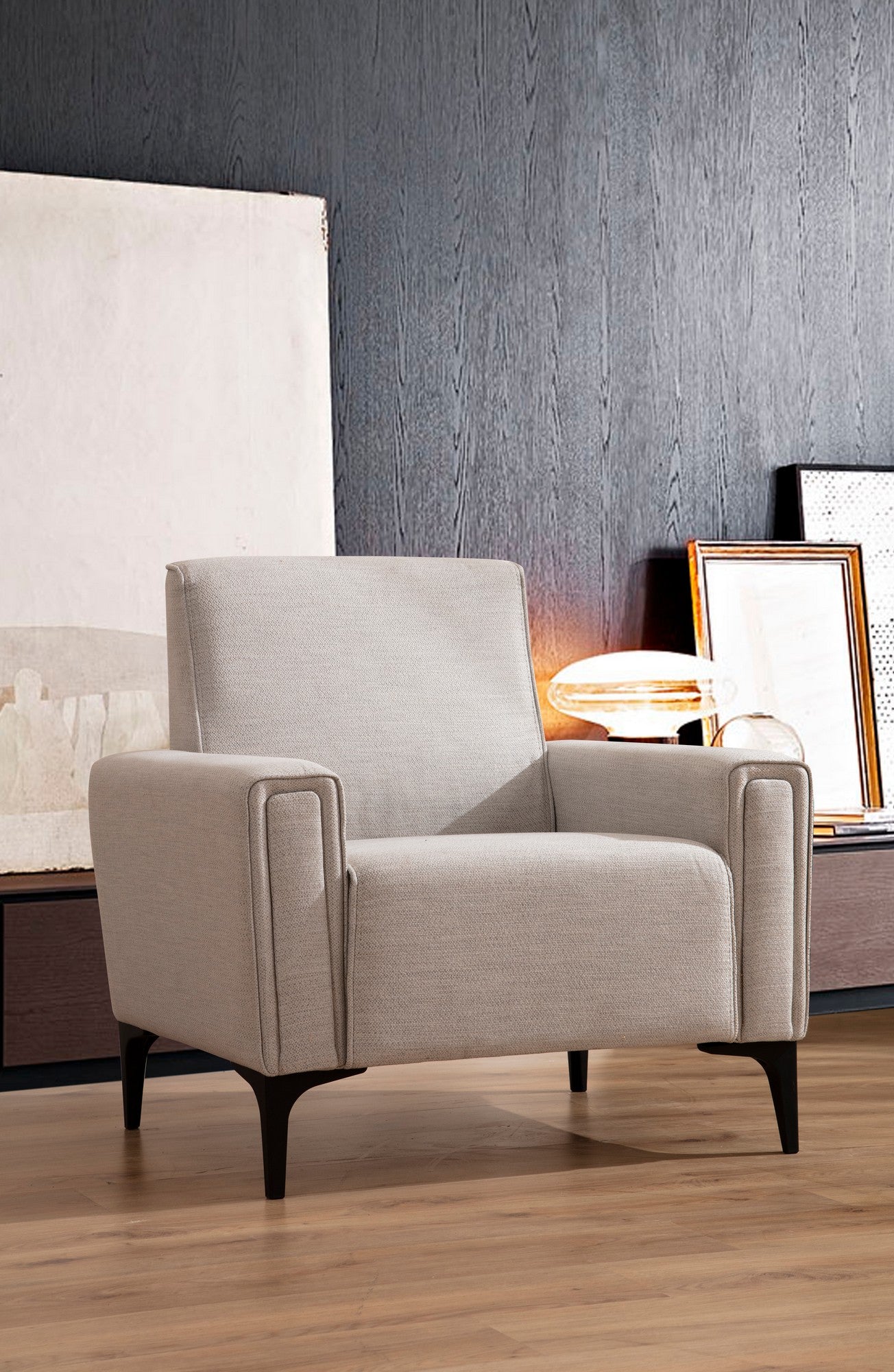 Horizon - Ecru 1-Seat Sofa