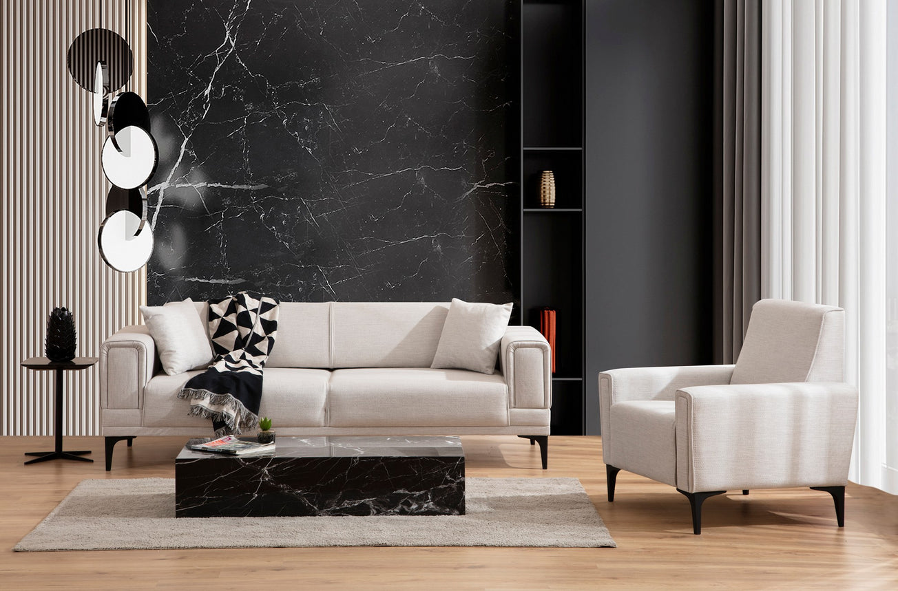 Horizon - Ecru 1-Seat Sofa