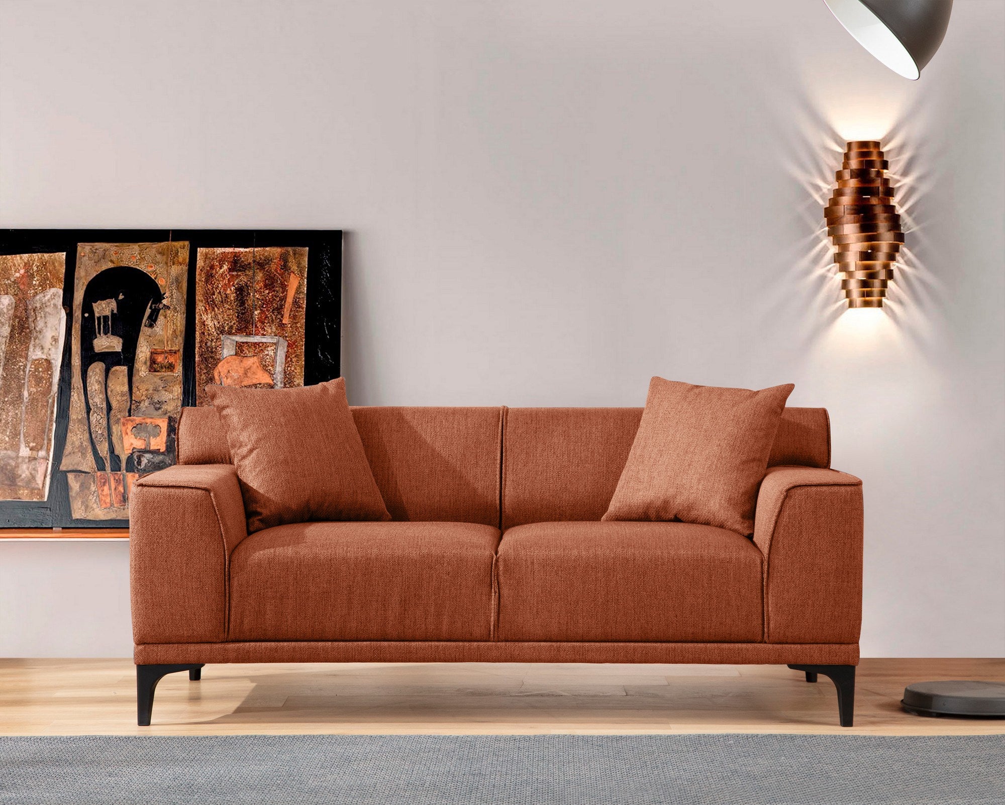 Petra 2 - Orange 2-sitssoffa